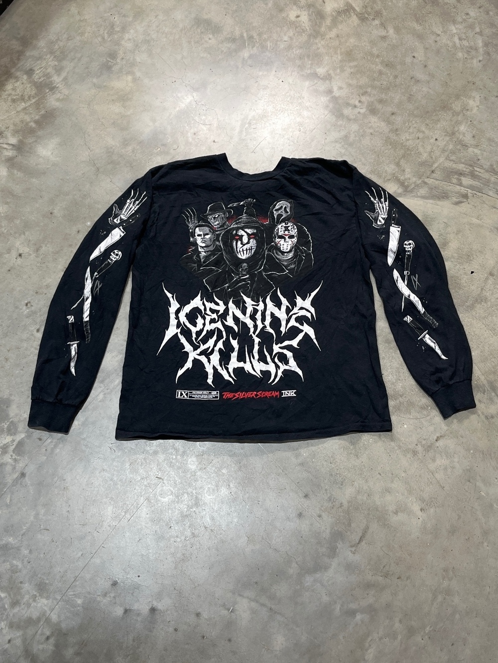 Ice Nine Kills Preowned Medium Long Sleeve T-shirt - Picture 2 of 7